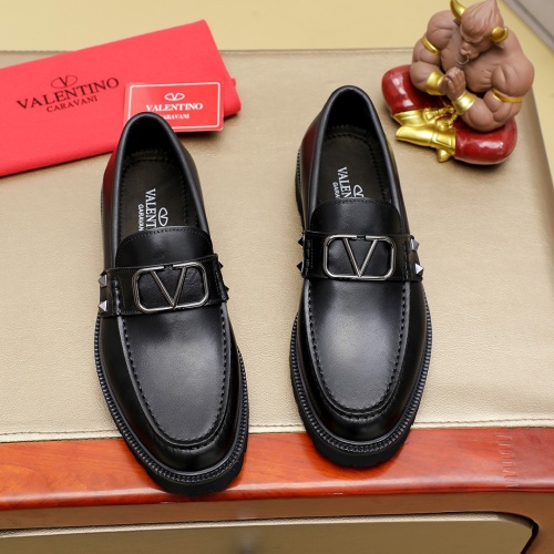 Wholesale Valentino Leather Shoes For Men #1266606 $98.00 USD, Wholesale Quality Replica Valentino Leather Shoes