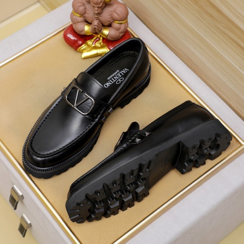 Replica Valentino Leather Shoes For Men #1266606 $98.00 USD for Wholesale