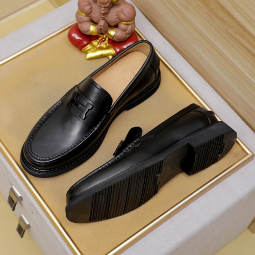 Replica Hermes Leather Shoes For Men #1266608 $82.00 USD for Wholesale