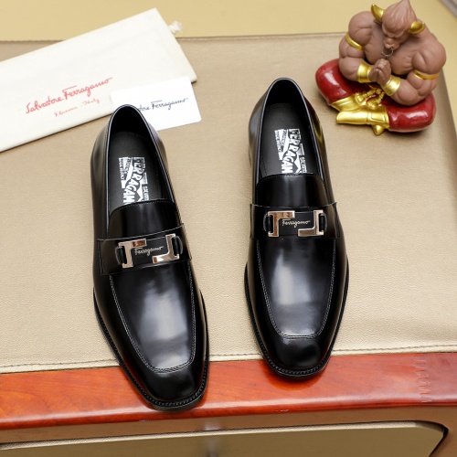 Wholesale Salvatore Ferragamo Leather Shoes For Men #1266610 $85.00 USD, Wholesale Quality Replica Salvatore Ferragamo Leather Shoes