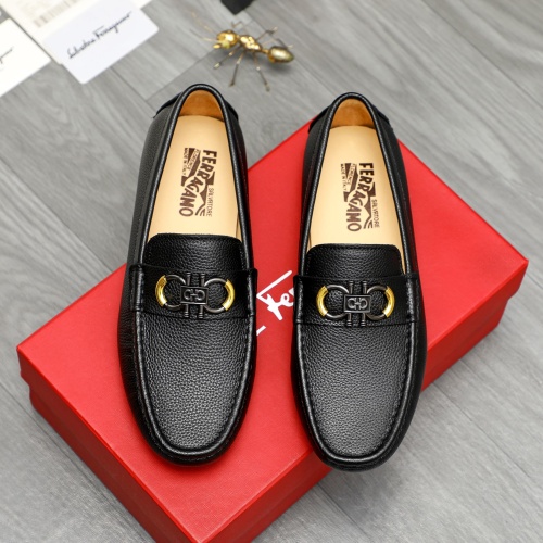 Wholesale Salvatore Ferragamo Leather Shoes For Men #1266617 $68.00 USD, Wholesale Quality Replica Salvatore Ferragamo Leather Shoes