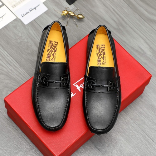 Wholesale Salvatore Ferragamo Leather Shoes For Men #1266619 $72.00 USD, Wholesale Quality Replica Salvatore Ferragamo Leather Shoes