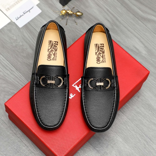 Wholesale Salvatore Ferragamo Leather Shoes For Men #1266622 $72.00 USD, Wholesale Quality Replica Salvatore Ferragamo Leather Shoes