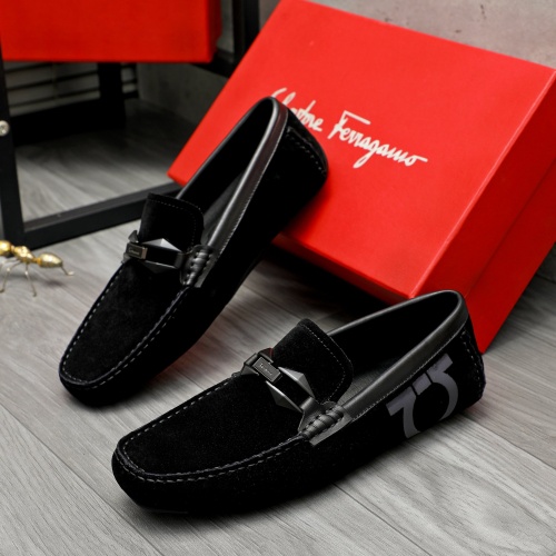 Wholesale Salvatore Ferragamo Leather Shoes For Men #1266625 $68.00 USD, Wholesale Quality Replica Salvatore Ferragamo Leather Shoes