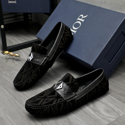 Wholesale Christian Dior Leather Shoes For Men #1266626 $72.00 USD, Wholesale Quality Replica Christian Dior Leather Shoes