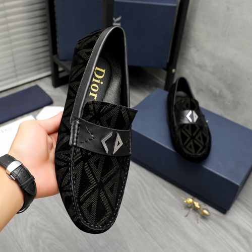 Replica Christian Dior Leather Shoes For Men #1266626 $72.00 USD for Wholesale