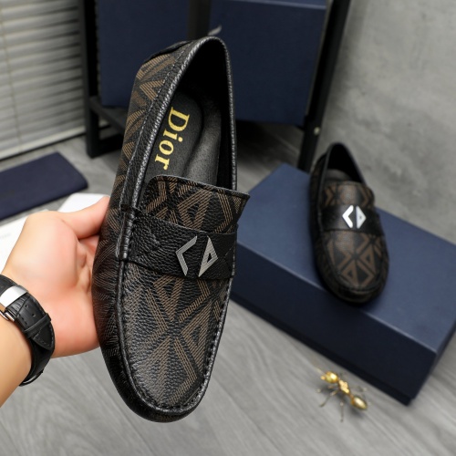 Replica Christian Dior Leather Shoes For Men #1266627 $72.00 USD for Wholesale