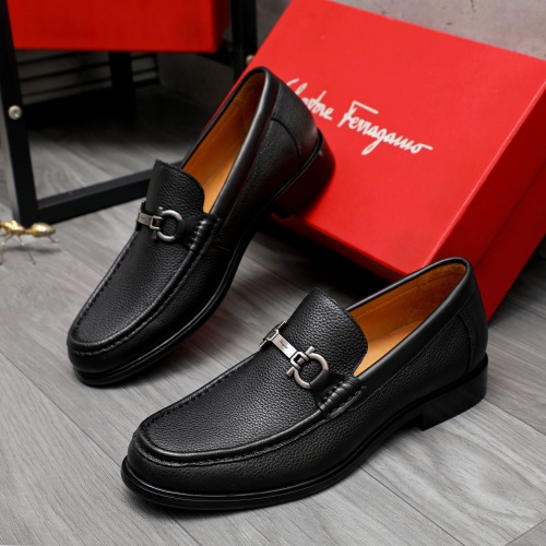 Wholesale Salvatore Ferragamo Leather Shoes For Men #1266630 $85.00 USD, Wholesale Quality Replica Salvatore Ferragamo Leather Shoes