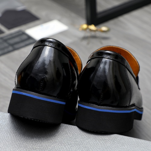 Replica Prada Leather Shoes For Men #1266642 $92.00 USD for Wholesale