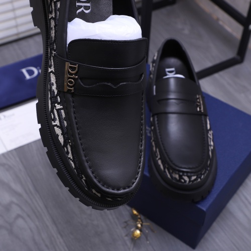 Replica Christian Dior Leather Shoes For Men #1266649 $88.00 USD for Wholesale