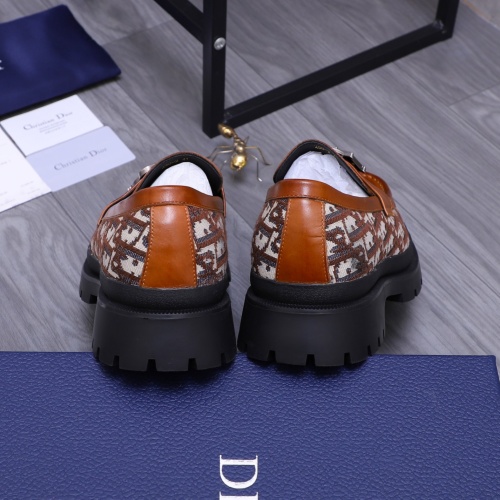 Replica Christian Dior Leather Shoes For Men #1266651 $88.00 USD for Wholesale