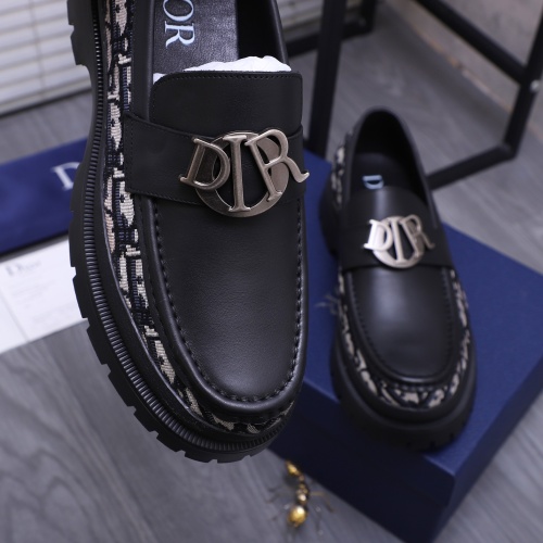 Replica Christian Dior Leather Shoes For Men #1266652 $88.00 USD for Wholesale