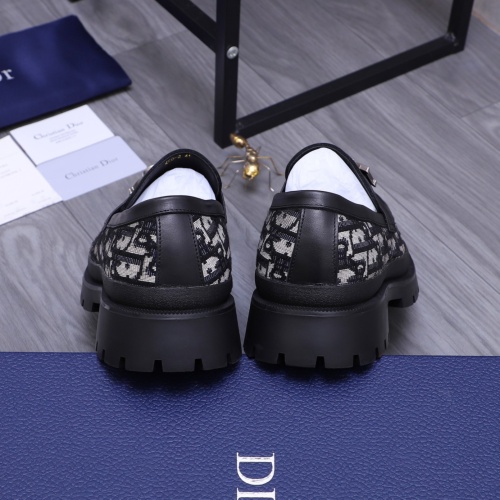 Replica Christian Dior Leather Shoes For Men #1266652 $88.00 USD for Wholesale