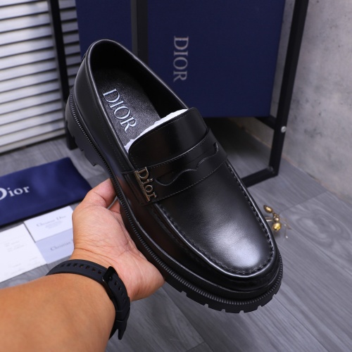 Replica Christian Dior Leather Shoes For Men #1266654 $88.00 USD for Wholesale