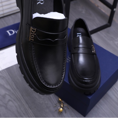 Replica Christian Dior Leather Shoes For Men #1266654 $88.00 USD for Wholesale