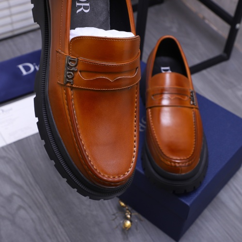 Replica Christian Dior Leather Shoes For Men #1266655 $88.00 USD for Wholesale