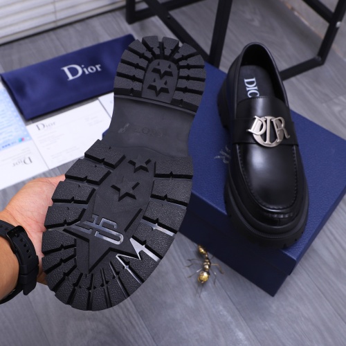 Replica Christian Dior Leather Shoes For Men #1266656 $88.00 USD for Wholesale