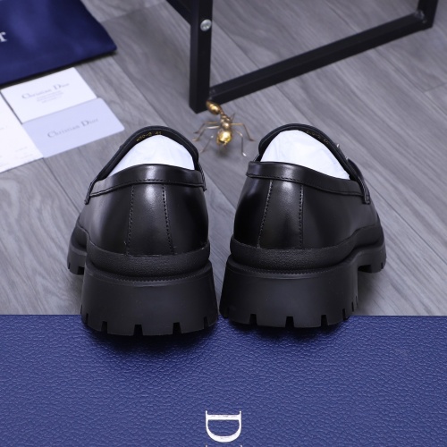 Replica Christian Dior Leather Shoes For Men #1266656 $88.00 USD for Wholesale