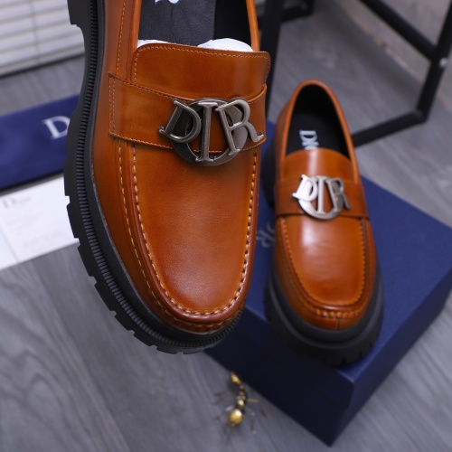 Replica Christian Dior Leather Shoes For Men #1266657 $88.00 USD for Wholesale