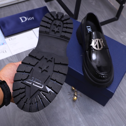 Replica Christian Dior Leather Shoes For Men #1266658 $88.00 USD for Wholesale