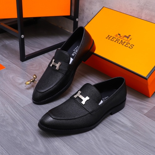 Wholesale Hermes Leather Shoes For Men #1266666 $82.00 USD, Wholesale Quality Replica Hermes Leather Shoes