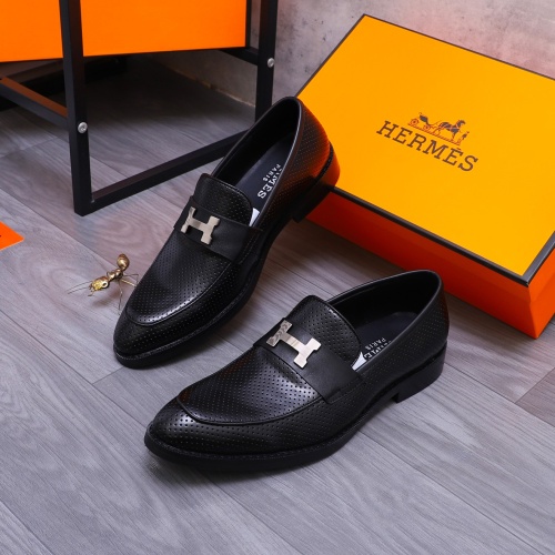 Wholesale Hermes Leather Shoes For Men #1266667 $82.00 USD, Wholesale Quality Replica Hermes Leather Shoes