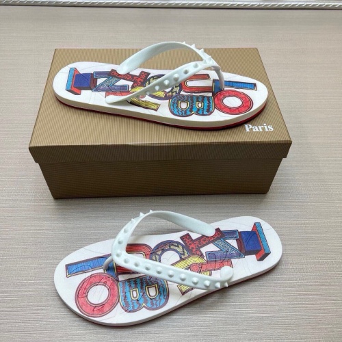 Replica Christian Louboutin CL Slippers For Men #1266696 $45.00 USD for Wholesale