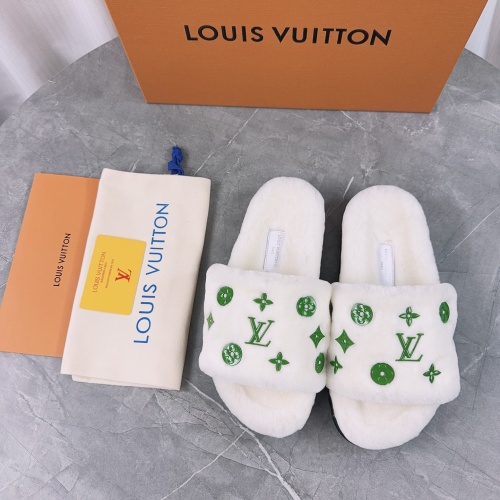 Wholesale Louis Vuitton Slippers For Women #1266710 $85.00 USD, Wholesale Quality Replica Louis Vuitton Slippers