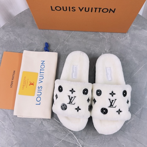 Wholesale Louis Vuitton Slippers For Women #1266712 $85.00 USD, Wholesale Quality Replica Louis Vuitton Slippers