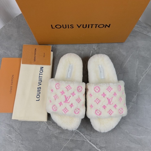 Wholesale Louis Vuitton Slippers For Women #1266717 $85.00 USD, Wholesale Quality Replica Louis Vuitton Slippers