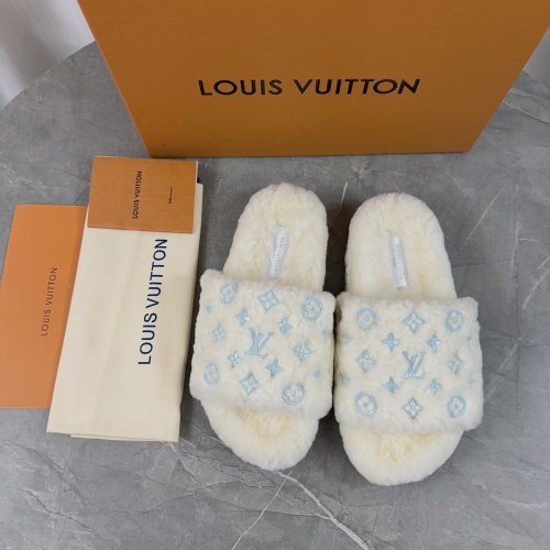 Wholesale Louis Vuitton Slippers For Women #1266718 $85.00 USD, Wholesale Quality Replica Louis Vuitton Slippers