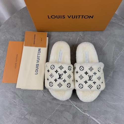 Wholesale Louis Vuitton Slippers For Women #1266724 $85.00 USD, Wholesale Quality Replica Louis Vuitton Slippers