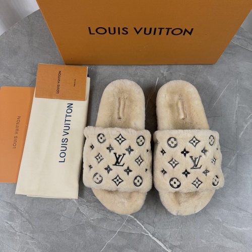 Wholesale Louis Vuitton Slippers For Women #1266727 $85.00 USD, Wholesale Quality Replica Louis Vuitton Slippers