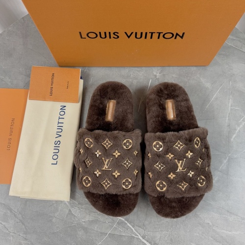 Wholesale Louis Vuitton Slippers For Women #1266728 $85.00 USD, Wholesale Quality Replica Louis Vuitton Slippers