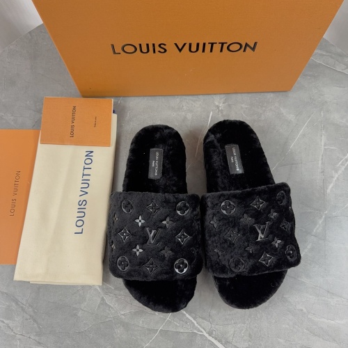 Wholesale Louis Vuitton Slippers For Women #1266733 $85.00 USD, Wholesale Quality Replica Louis Vuitton Slippers