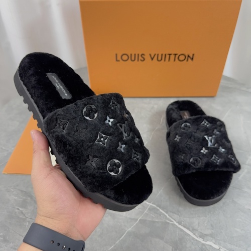 Replica Louis Vuitton Slippers For Women #1266733 $85.00 USD for Wholesale