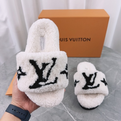 Wholesale Louis Vuitton Slippers For Women #1266734 $85.00 USD, Wholesale Quality Replica Louis Vuitton Slippers