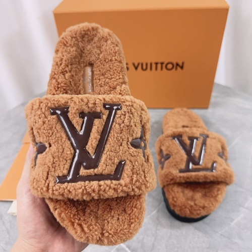 Wholesale Louis Vuitton Slippers For Women #1266742 $85.00 USD, Wholesale Quality Replica Louis Vuitton Slippers