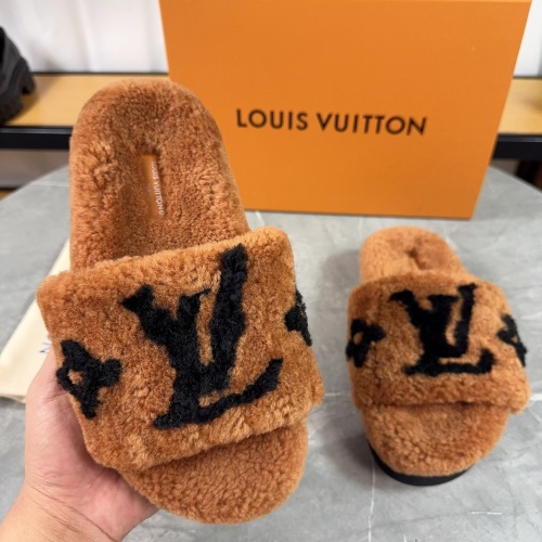 Wholesale Louis Vuitton Slippers For Women #1266746 $85.00 USD, Wholesale Quality Replica Louis Vuitton Slippers