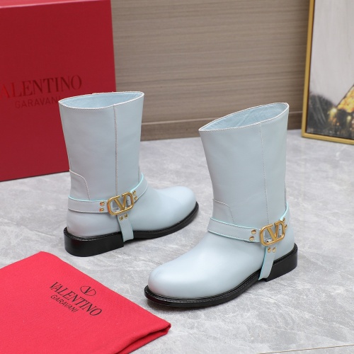 Replica Valentino Boots For Women #1266791 $150.00 USD for Wholesale