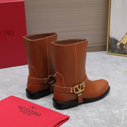 Replica Valentino Boots For Women #1266792 $150.00 USD for Wholesale