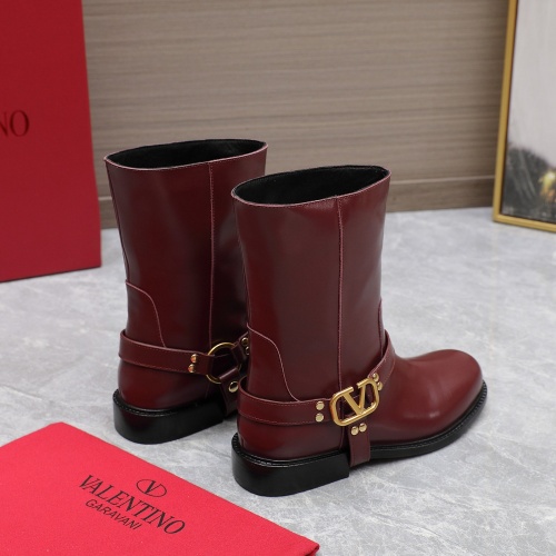 Replica Valentino Boots For Women #1266793 $150.00 USD for Wholesale