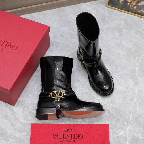 Replica Valentino Boots For Women #1266797 $150.00 USD for Wholesale