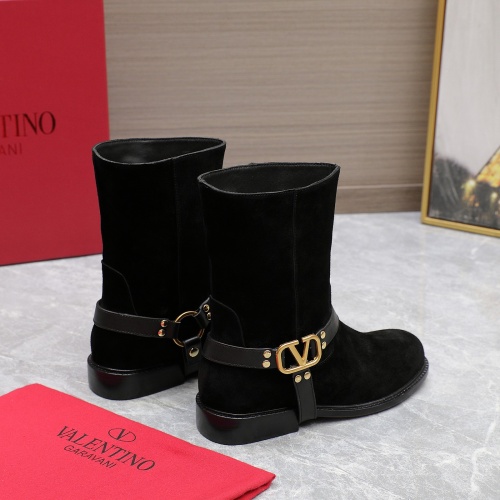 Replica Valentino Boots For Women #1266798 $150.00 USD for Wholesale