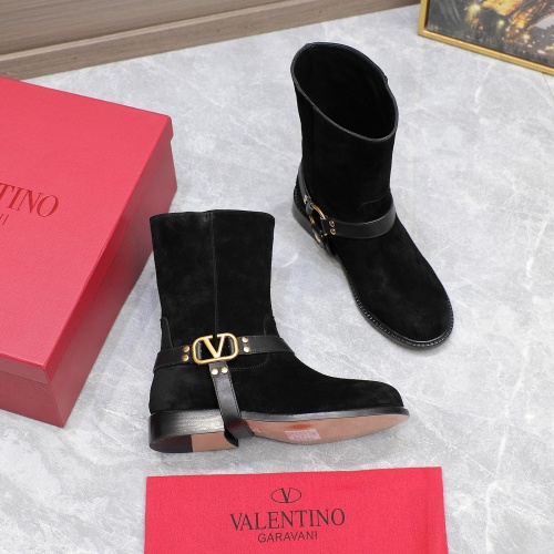 Replica Valentino Boots For Women #1266798 $150.00 USD for Wholesale