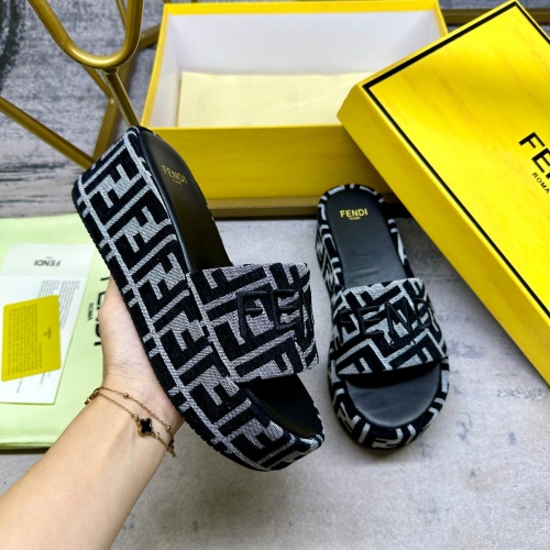 Wholesale Fendi Slippers For Women #1266826 $82.00 USD, Wholesale Quality Replica Fendi Slippers