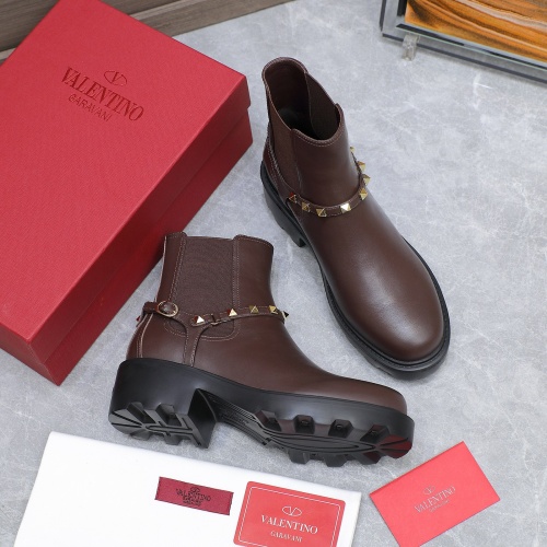 Replica Valentino Boots For Women #1266838 $130.00 USD for Wholesale