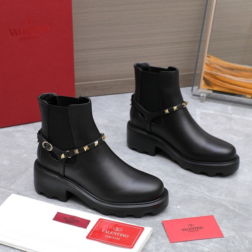 Replica Valentino Boots For Women #1266839 $130.00 USD for Wholesale