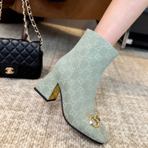 Replica Gucci Boots For Women #1266850 $100.00 USD for Wholesale