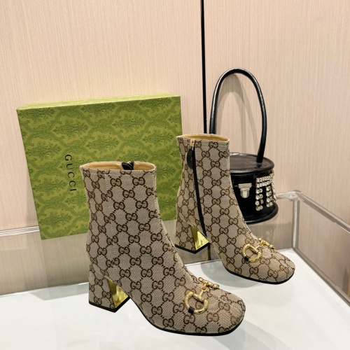 Wholesale Gucci Boots For Women #1266852 $100.00 USD, Wholesale Quality Replica Gucci Boots